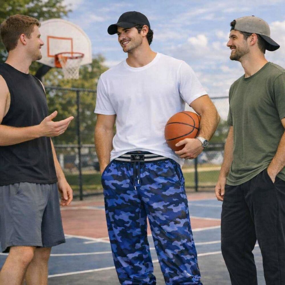 Polo Ralph Lauren Mens XL Camo Pajama Jogger Pants Cotton Jersey Blue Label